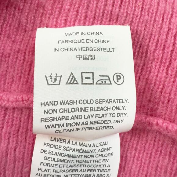 J.Crew Collection Italian Cashmere Sweater in Pink Boatneck 3/4 Sleeves, XS - Picture 10 of 10